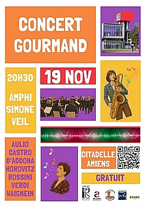 Affiche Concert Gourmand du 19/11/2027